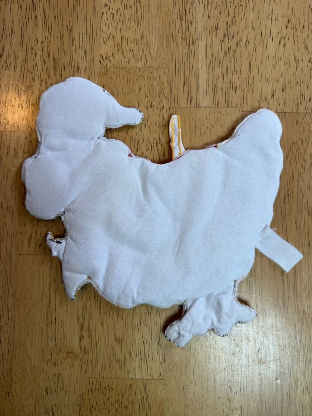 Vintage Duck Potholder Applique Quilted Cottagecore Kitchen Decor 9x8.5”